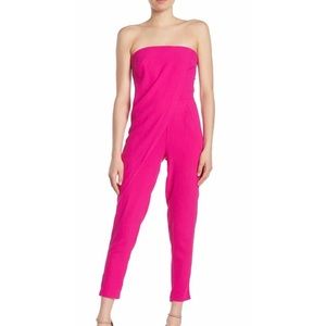ALEXIA ADMOR Pink Strapless Jumpsuit